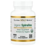 سبيرولينا عضوية مع فيكوسيانين والكلوروفيل، 60 قرصا.Bio-Spirulina mit Phycocyanin und Chlorophyll