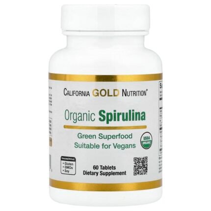 سبيرولينا عضوية مع فيكوسيانين والكلوروفيل، 60 قرصا.Bio-Spirulina mit Phycocyanin und Chlorophyll