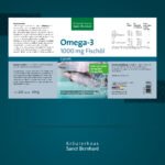 ⁦220 كبسولة أوميغا 3 زيت السمك كبسولات 1000 مجم. Kräuterhaus Omega 3.⁩ - الصورة ⁦2⁩