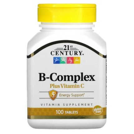 مركب ب بالإضافة إلى فيتامين سي، 100 قرص.B-Komplex mit Vitamin C, 100 Tabletten