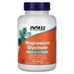 NOW Foods، جليسينات المغنيسيوم، ، 180 قرصًا. Magnesium Glycinate