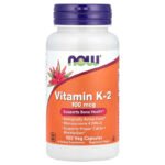NOW Foods, فيتامين ك-2، Vitamin K 2, 100 mcg, 100 Vegetarische Kapseln