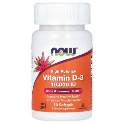 فيتامين د-3، عالي الفعالية، 10000 وحدة دولية، 30 كبسولة. Vitamin D3, 10.000 IU, 30 Weichkapseln