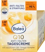 ⁦كريم الوجه Balea لمكافحة التجاعيد Q10 مع عامل حماية من الشمس 15⁩ - الصورة ⁦2⁩