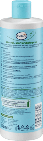 ⁦بلسم مستخلص الكركديه الطبيعي وحليب جوز الهند، 350 مل.balea spülung⁩ - الصورة ⁦2⁩