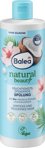 بلسم مستخلص الكركديه الطبيعي وحليب جوز الهند، 350 مل.balea spülung