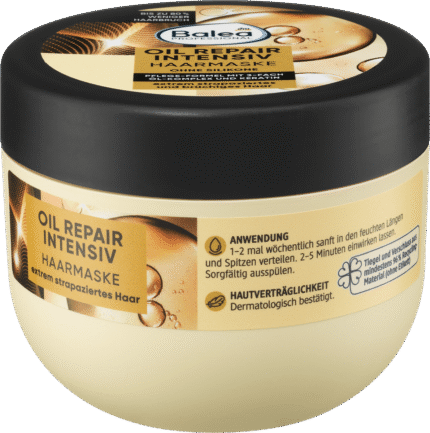 علاج الشعر زيتي مكثف، 300 مل. Haarmaske Balea