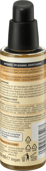 ⁦زيت الشعر المكثف لإصلاح الزيوت، 100 مل.Balea PROFESSIONAL Haaröl Oil Repair Intensiv⁩ - الصورة ⁦2⁩