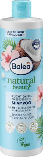 شامبو مستخلص الكركديه الطبيعي وحليب جوز الهند، 400 مل.Balea Shampoo