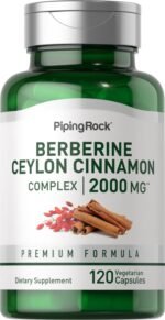 بربارين سيلان قرفة 2000 مجم 120 كبسولات نباتية. Berberin Ceylon Zimt Komplex, 2000 mg