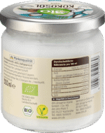 ⁦زيت جوز الهند العضوي المضغوط على البارد. dm Bio Kokosöl, nativ, 300 ml⁩ - الصورة ⁦2⁩