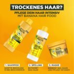 ⁦قناع شعر بانانا هير فود 3 في 1 للشعر الجاف، 400 مل.GARNIER FRUCTIS Haarmaske Banana Hair Food 3in1, trockenes Haar, 400 ml⁩ - الصورة ⁦3⁩