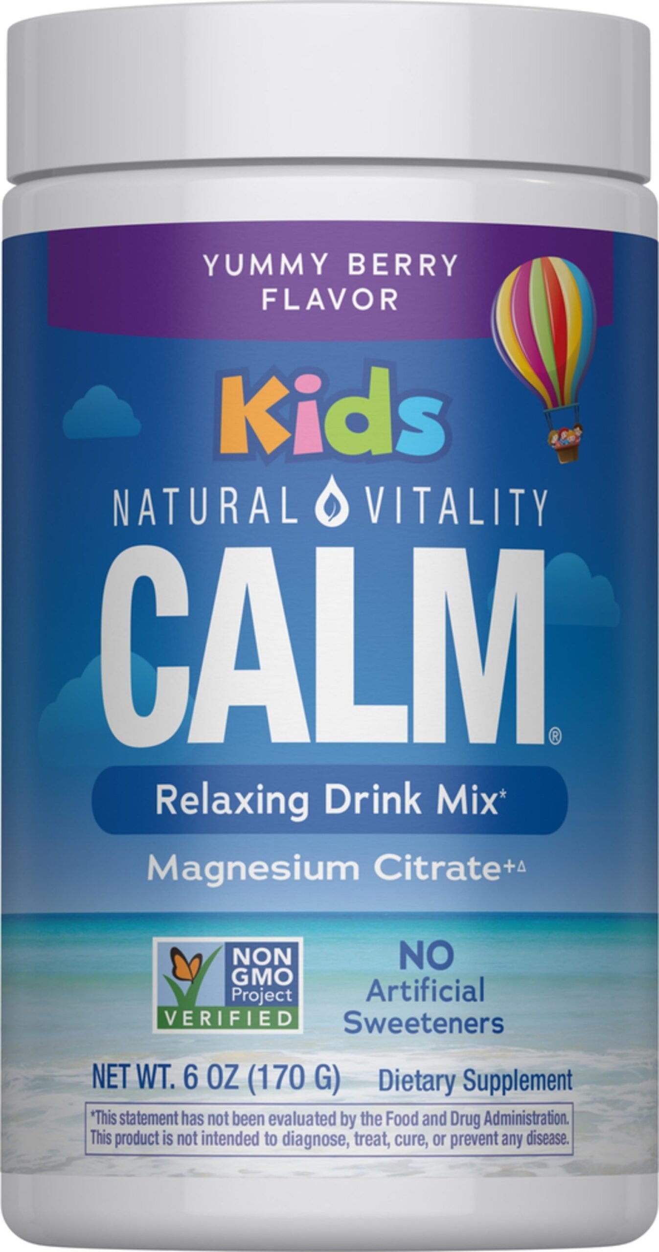 kids-magnesium-citrate-powder-yummy-berry-6-oz-170-g-bottle-46891 مسحوق سترات المغنيسيوم للأطفال (توت لذيذ)، زجاجة 6 أونصة (170 جم)Calm Pulver. Magnesium Citrate Kids - الصورة 1