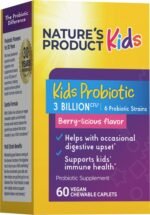 بروبيوتيك للأطفال يحتوي على 6 سلالات.Probiotikum für Kinder mit 6 Stämmen (Beere-licious), 60 Kautabletten