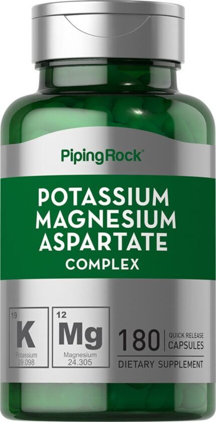مركب البوتاسيوم والمغنيسيوم والأسبارتات، ، Potassium Magnesium Aspartate Complex 180 Kapseln, 99mg