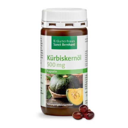 كبسولات زيت بذور اليقطين.Kürbiskernöl-150 Kapseln