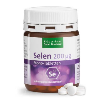 سيلينيوم 200 ميكروجرام أقراص أحادية.Selen 200 µg Mono-Tabletten