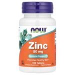 NOW Foods, زنك، 50 ملجم، 100 قرص. Zink, 50 mg, 100 Tabletten