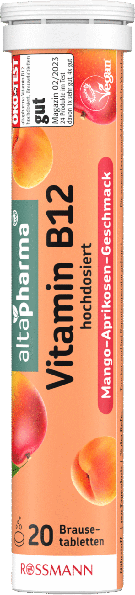 قرص فوار فيتامين ب12 بجرعة عالية Vitamin B12 von Rossmann