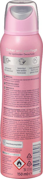 ⁦باليا مزيل العرق بخاخ عطر زهر وردي، 150 مل. deo spray balea⁩ - الصورة ⁦2⁩