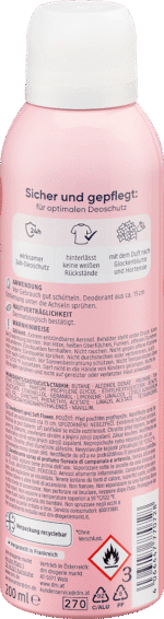 ⁦باليا مزيل عرق بخاخ زهرة ناعمة، 200 مل.deo spray balea⁩ - الصورة ⁦2⁩