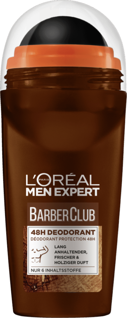 مضاد التعرق رول أون. Deo Roll-on Barber Club Antitranspirant mit holzigem Duft. L’ORÉAL PARIS