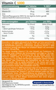 ⁦فيتامين سي 1000 بتركيز عالٍ .altapharma Vitamin C 1000 hochdosiert⁩ - الصورة ⁦3⁩
