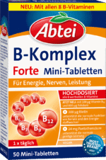 أقراص فيتامين ب المركب .Abtei Vitamin B Komplex forte Tabletten 50 St, 11,6 g