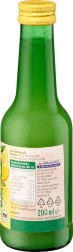 ⁦عصير طازج، ليمون، 200 مل.Direktsaft, Zitrone, 200 ml⁩ - الصورة ⁦2⁩