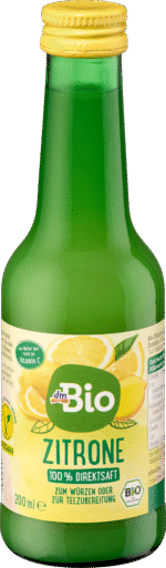 عصير طازج، ليمون، 200 مل.Direktsaft, Zitrone, 200 ml