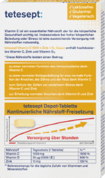 ⁦فيتامين سي 1200 دبوت + زنك + فيتامين د3 أقراص .tetesept Vitamin C 1200 Depot + Zink + D3 Tabletten 30 St⁩ - الصورة ⁦2⁩