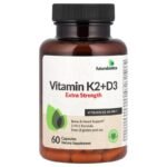 فيتامين ك2 + د3، 60 كبسولة.( Vitamin D3+K2 (10000 IU