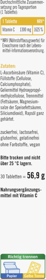 ⁦فيتامين سي 1300 أقراص .taxofit Vitamin C 1300 Tabletten⁩ - الصورة ⁦2⁩