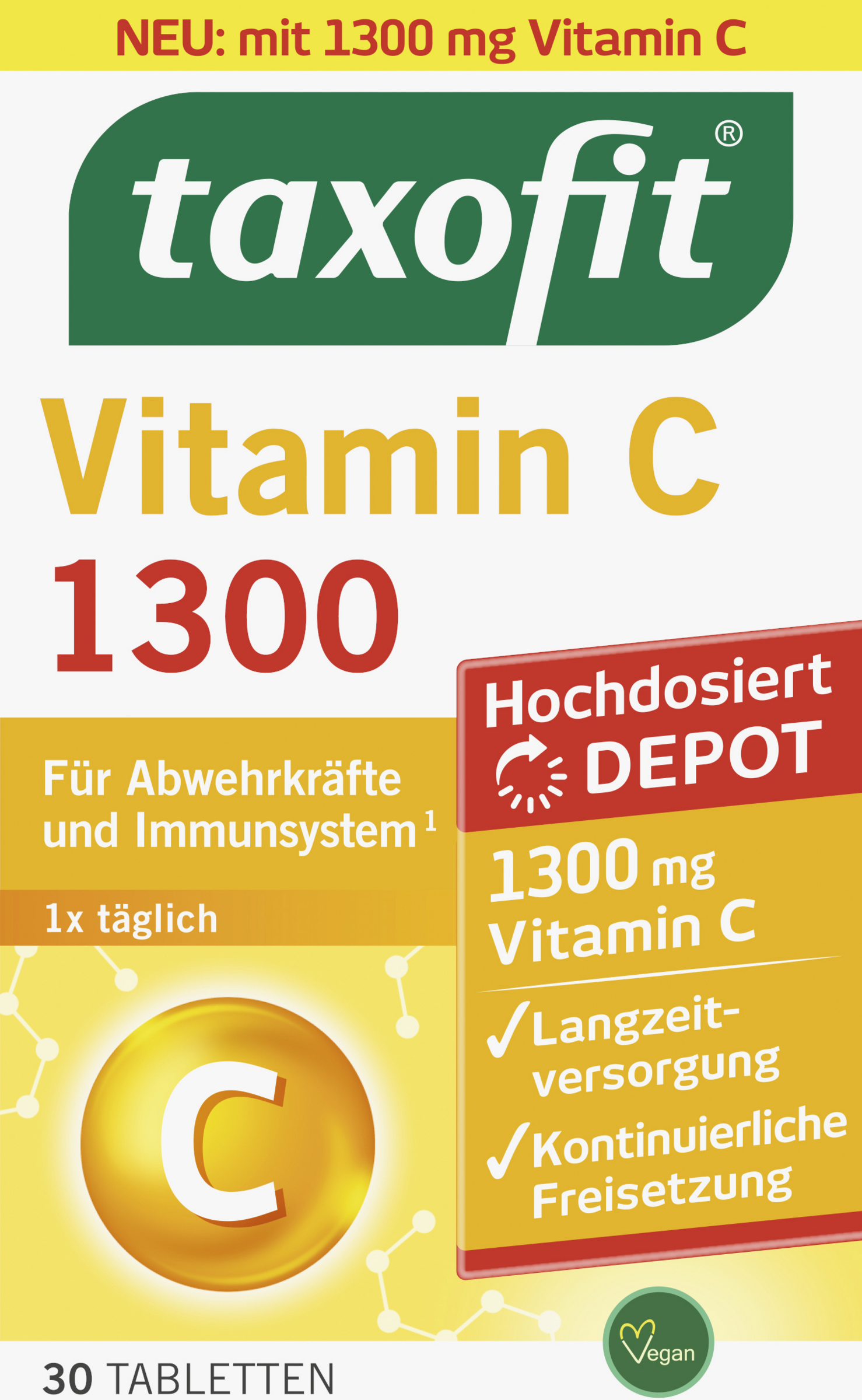 فيتامين سي 1300 أقراص .taxofit Vitamin C 1300 Tabletten