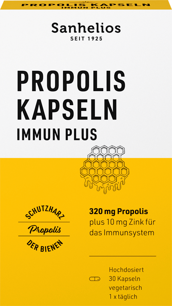 sanhelios-propolis-kapseln-immun-plus-30-st كبسولات بروبوليس مع الزنك .Propolis Kapseln plus Zink - الصورة 1