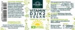 ⁦فيتامين د3 و ك2، نباتي.Veganes Vitamin D3 / K2 mit D3 aus Flechten mit K2Vital von Kappa - D3 1.000 I.E. 25 µg / K2 21 µg (1 Tropfen) pro Tagesdosis⁩ - الصورة ⁦2⁩