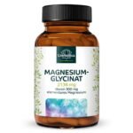 جليسينات المغنيسيوم.Magnesium Glycinat - 300 mg elementares Magnesium pro Tagesdosis (3 Kapseln) - 180 Kapseln