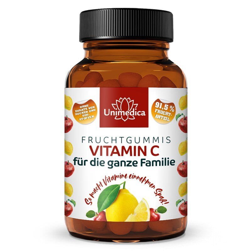 28750_800x800 فيتامين سي لجميع أفراد الأسرة .Vitamin C Fruchtgummis für die ganze Familie - mit 91,5 % Fruchtanteil - 60 Gummis - الصورة 1