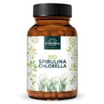 Bio Spirulina und Bio Chlorella  500 Tabletten - von Unimedica. السبيرولينا والكلوريلا