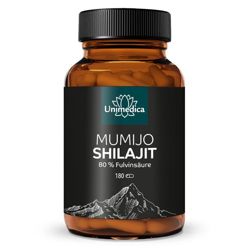 33406_800x800 Mumijo Shilajit mit 80% Fulvinsäure - 180 Kapseln - von Unimedica - الصورة 1